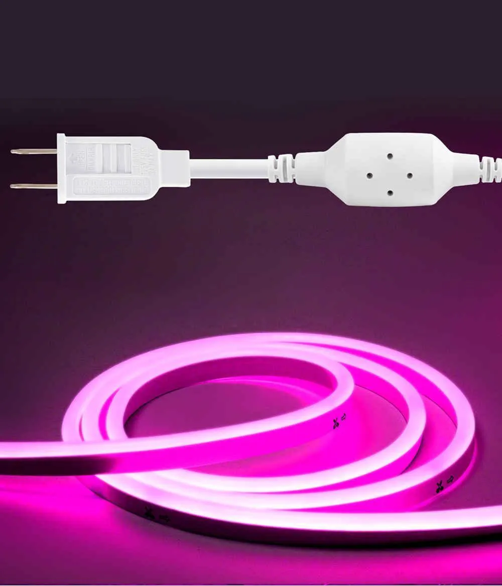 110V Eco Pink Neon Rope Light Medium-Priced Energy Efficient 189Lumens/M