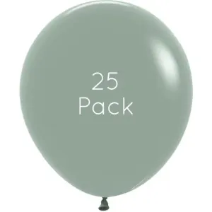 45cm Pastel Dusk Laurel Green Giant Balloons - 25 Pkt