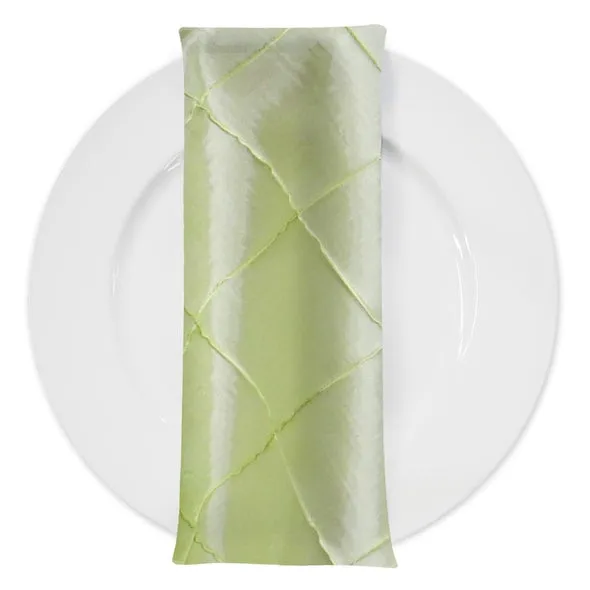 4" Pintuck Taffeta Table Napkin in Light Sage 090
