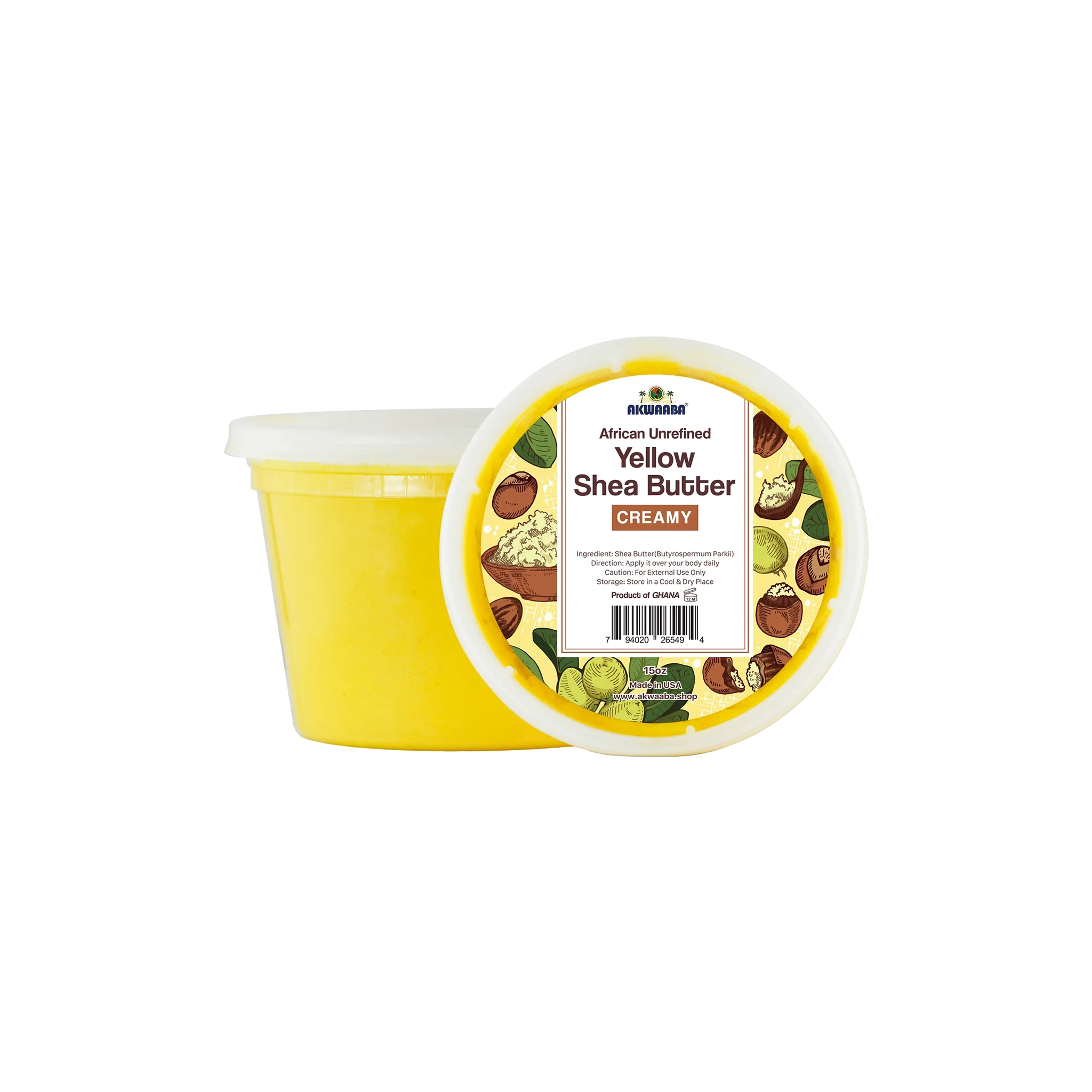African Shea Butter Creamy Yellow