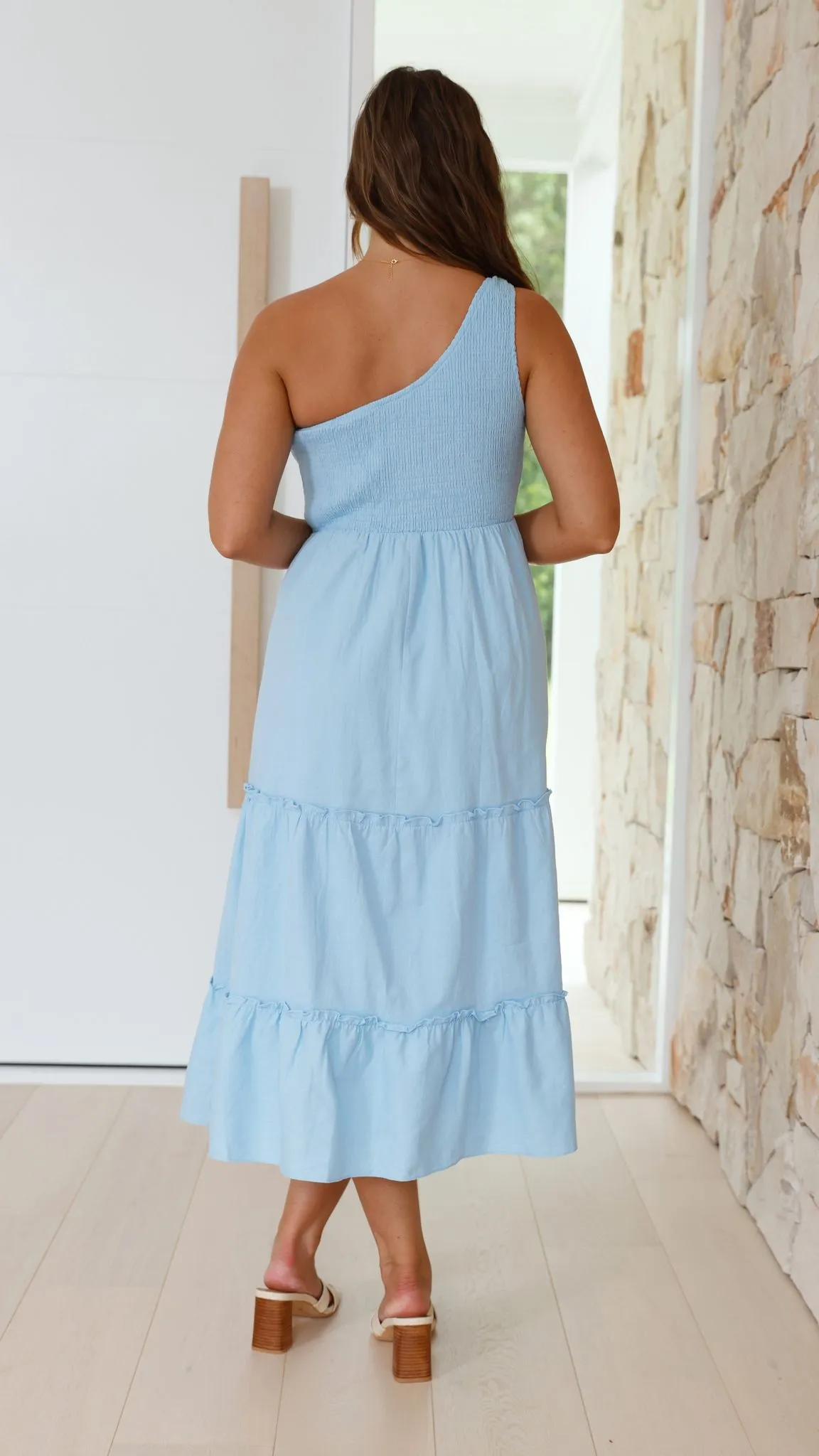 Alanna Midi Dress - Sky Blue