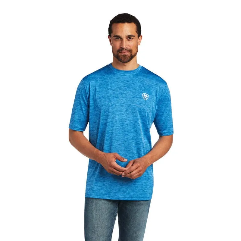 Ariat Men's Charger Vertical Flag Blue T-Shirt