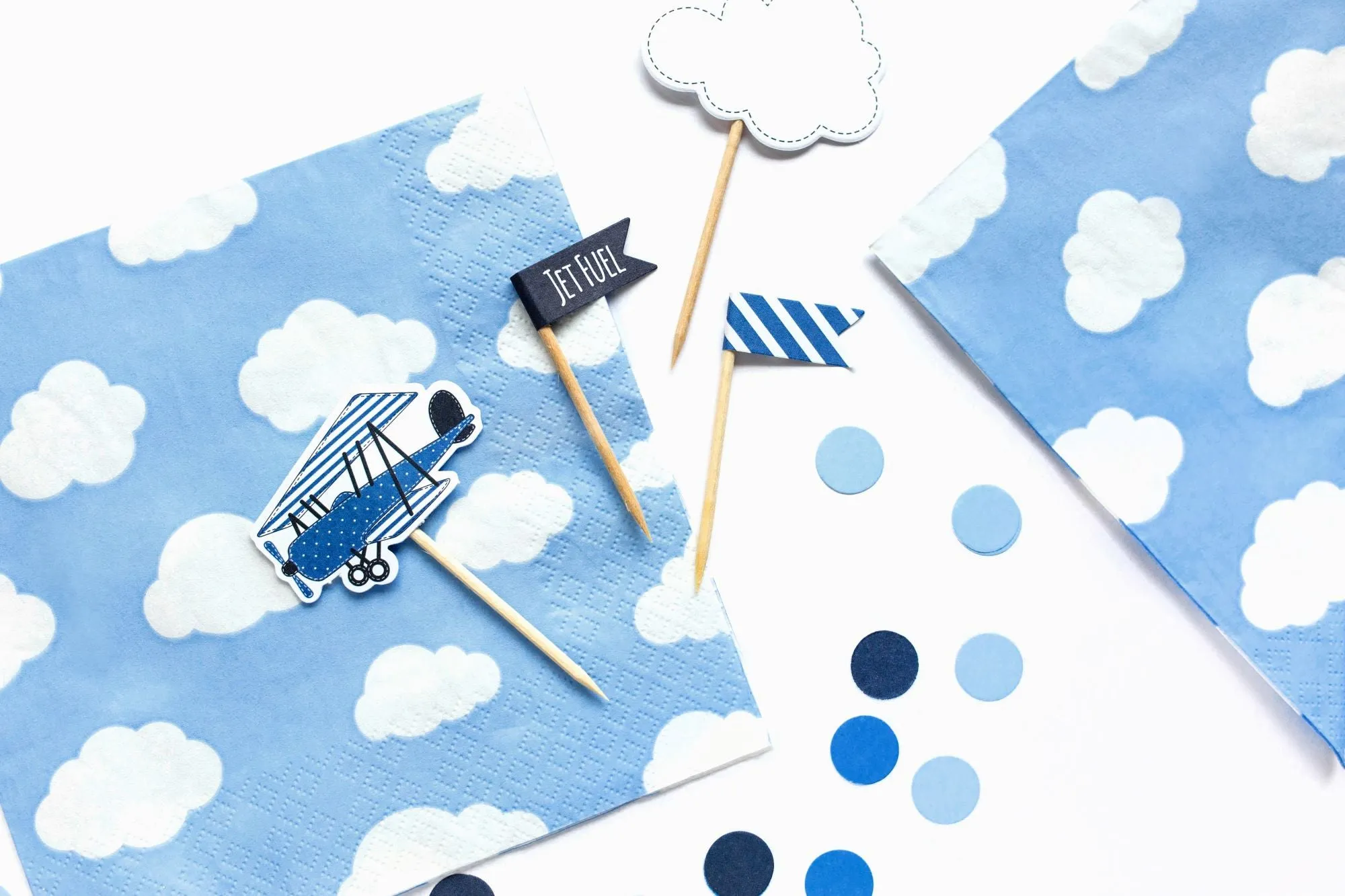 Blue Clouds Paper Napkins