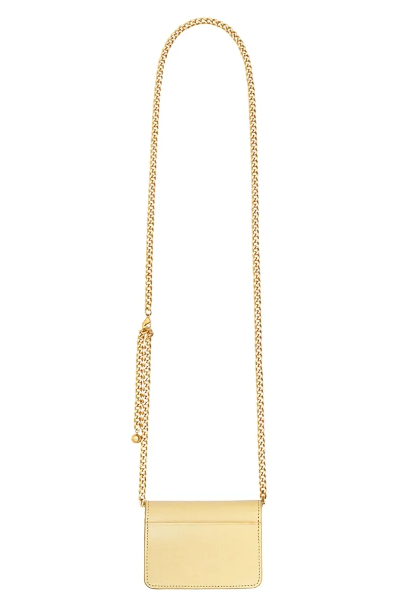 Butter Yellow Building Chain Wallet