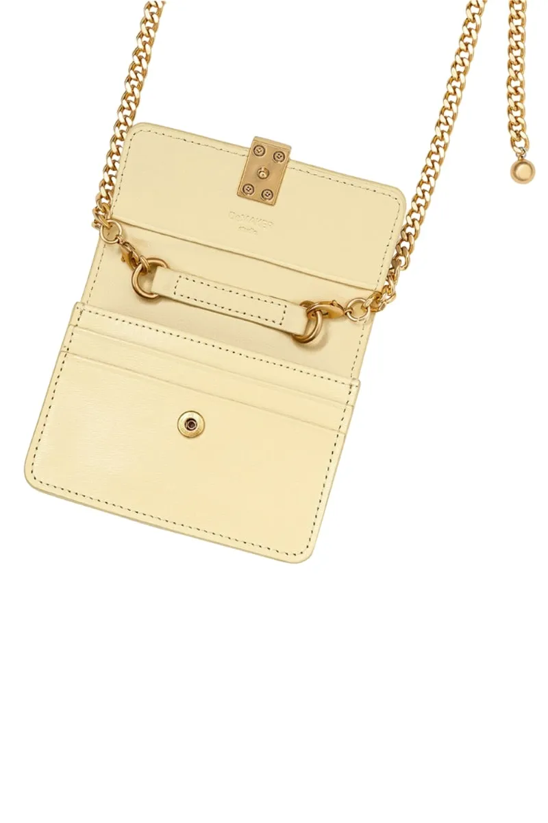 Butter Yellow Building Chain Wallet