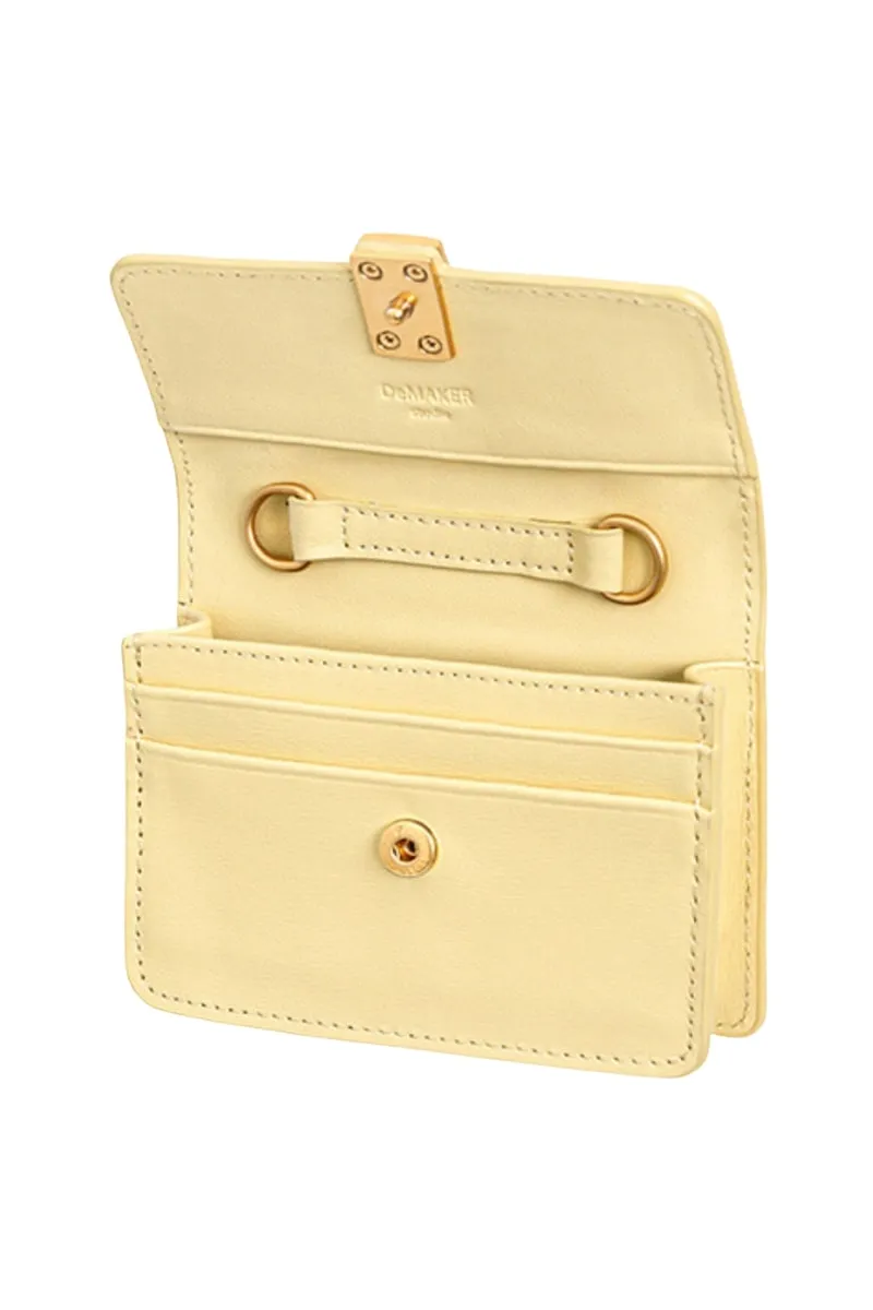 Butter Yellow Building Chain Wallet