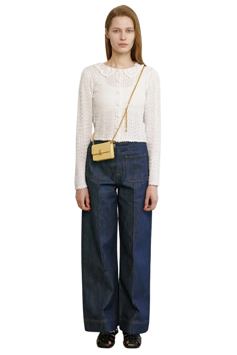 Butter Yellow Building Chain Wallet