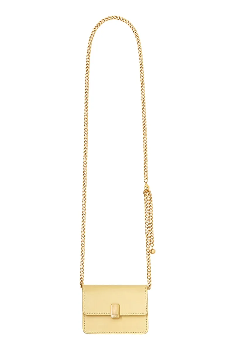 Butter Yellow Building Chain Wallet