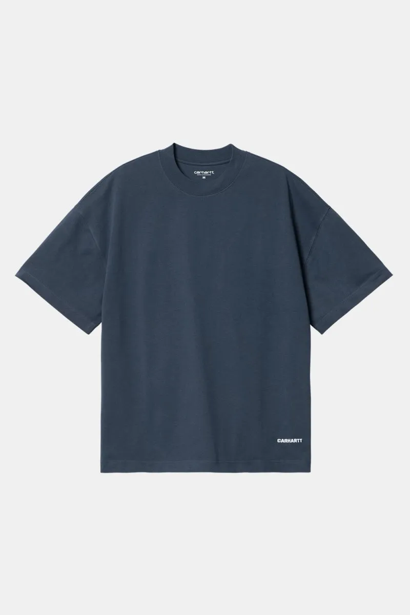Carhartt Short Sleeve Script T-Shirt (Blue/White)
