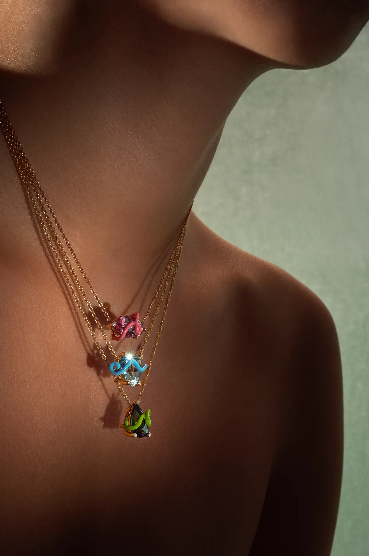 CARMEN NECKLACE IN LIGHT PINK WITH PINK TOURMALINE