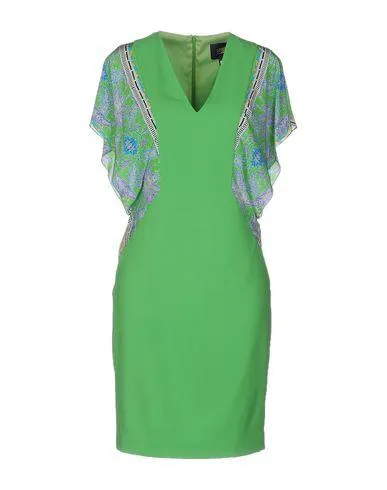Cavalli Class Women Short dress Light green 8 UK