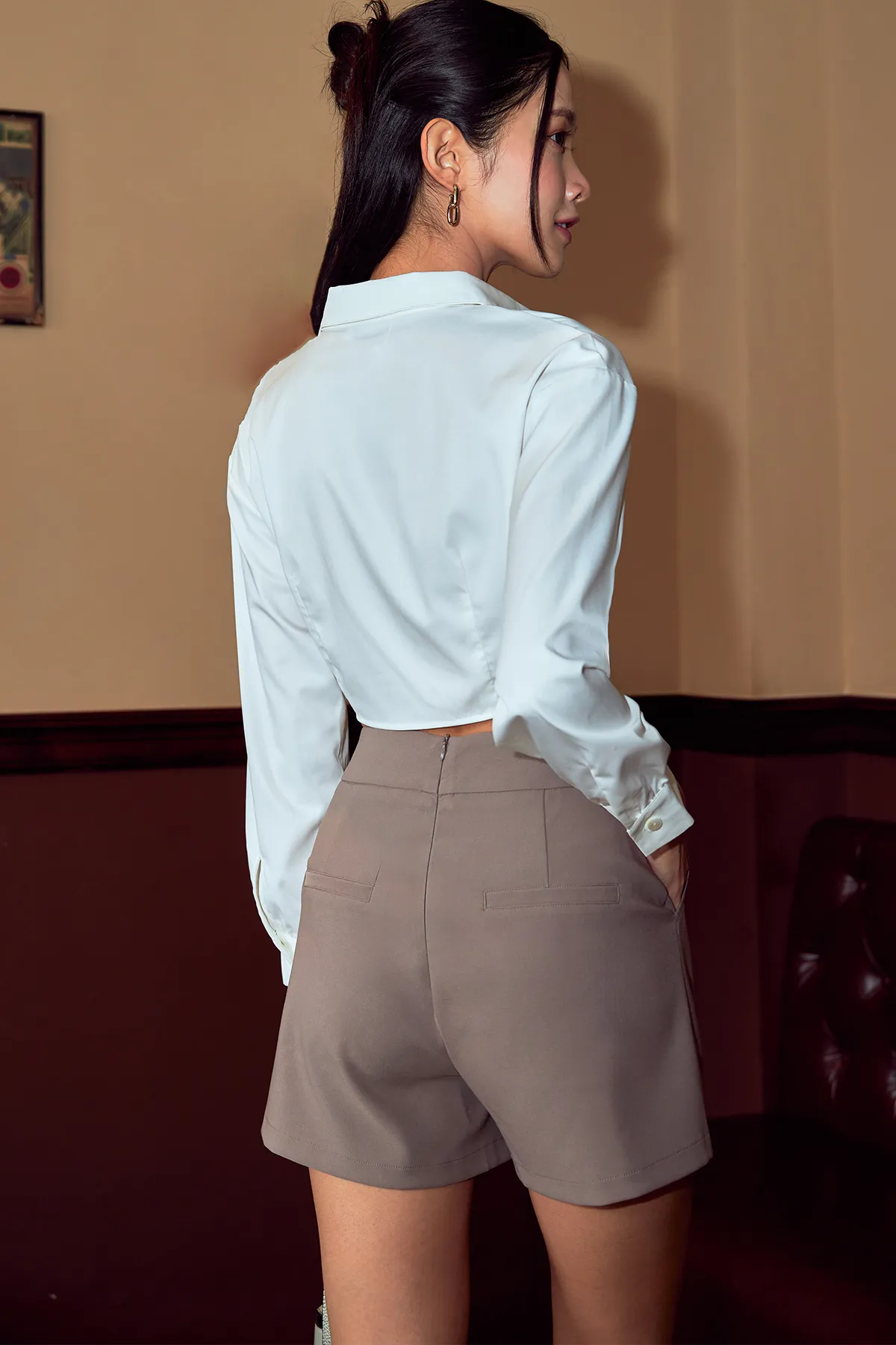 Classic Day Shorts (Pale Mauve)