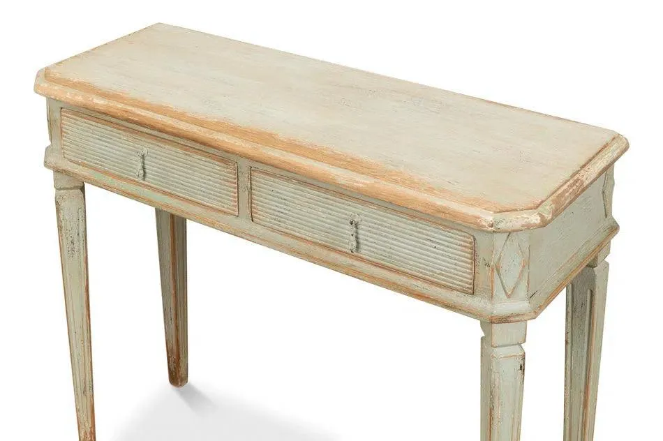 Cora Console Table With Drawers Sage