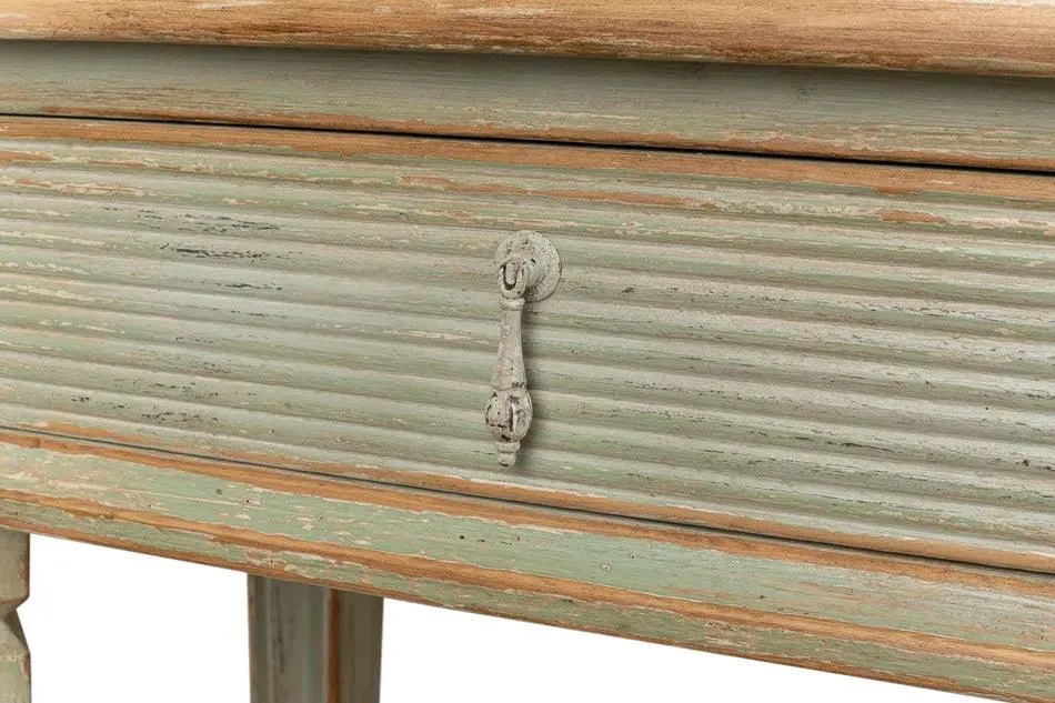 Cora Console Table With Drawers Sage