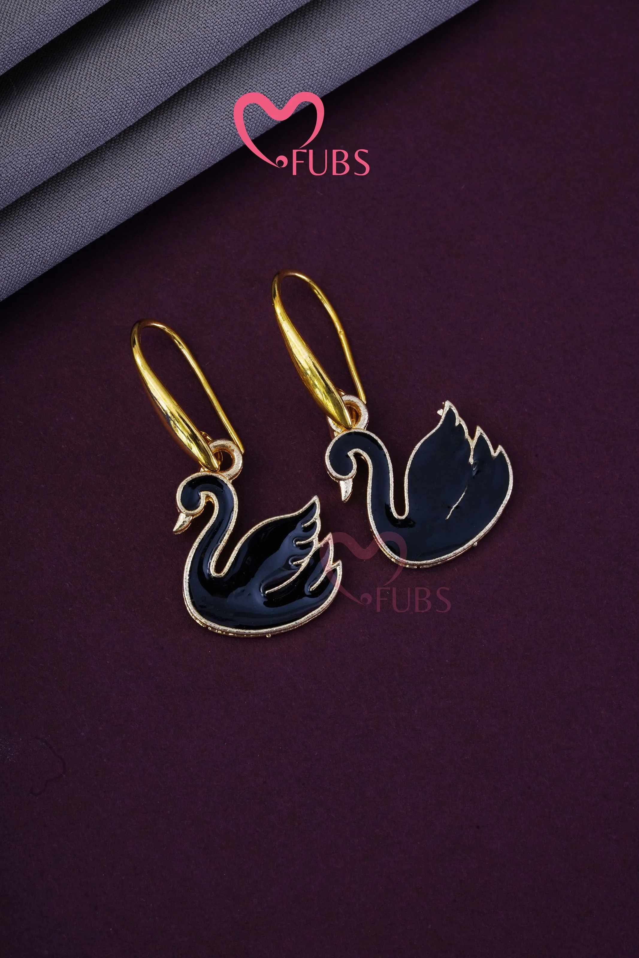 Creative Enable Swan Hook  Earrings