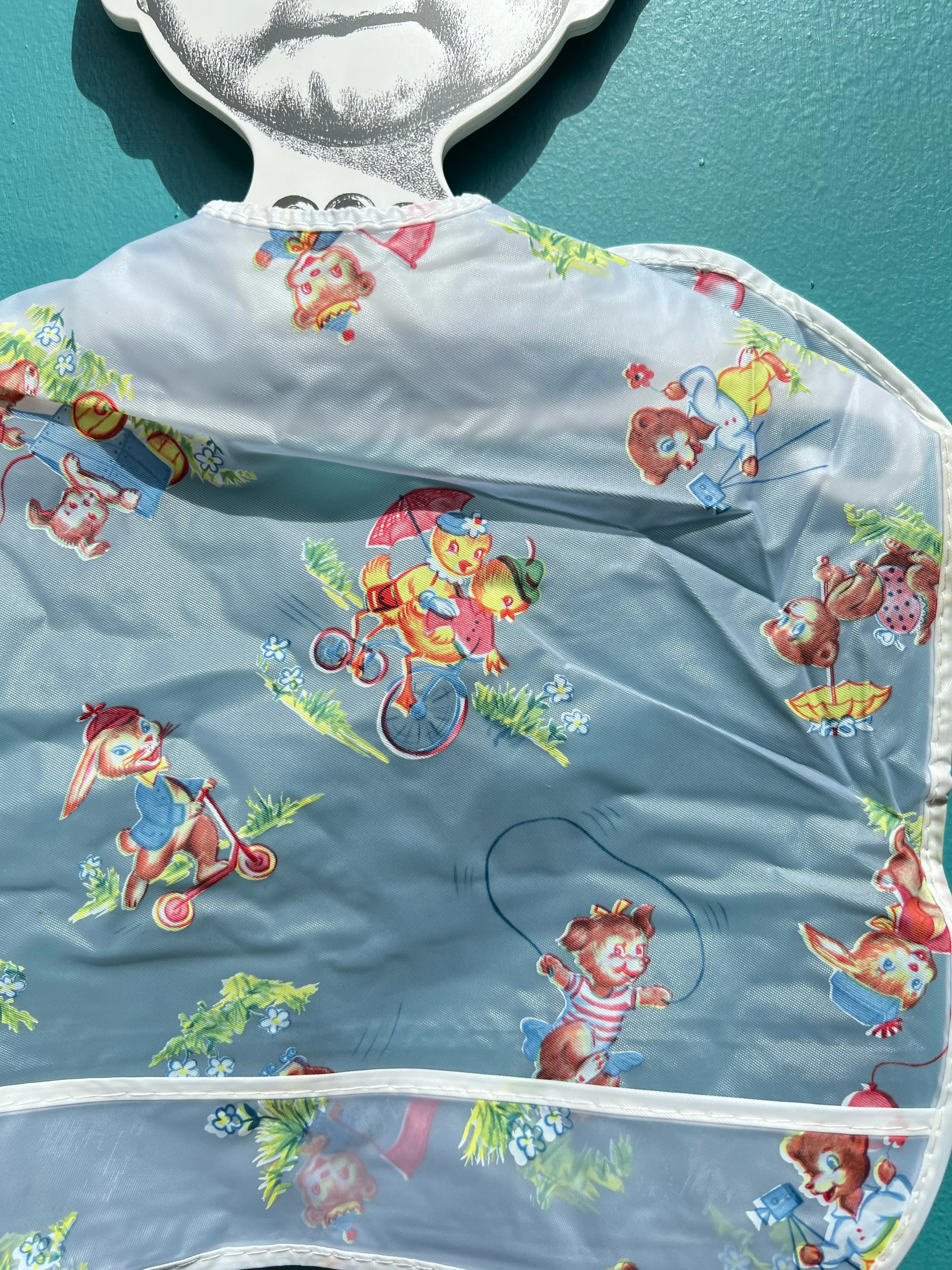 Delightful 1950s Bibs Decorated with Cute Anthropomorphic Animals