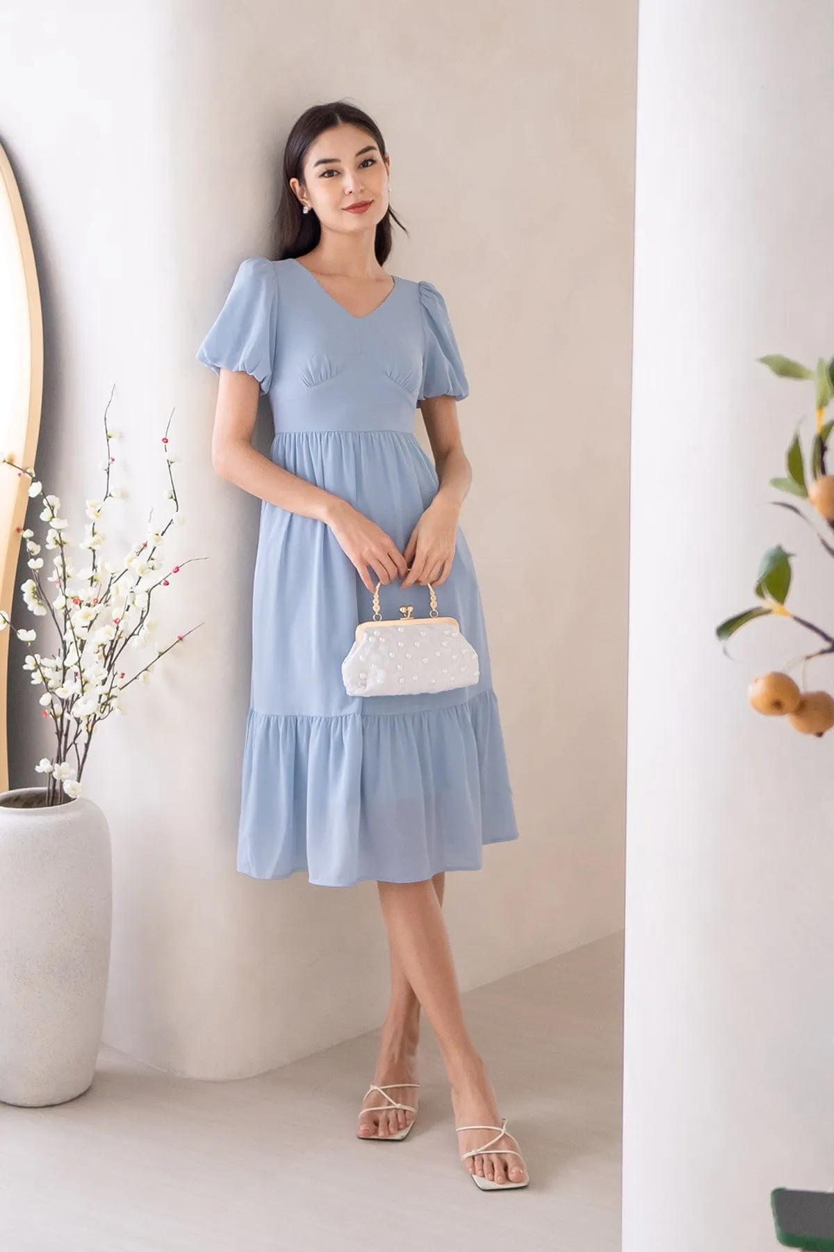 DIANA MIDI DRESS IN SKY