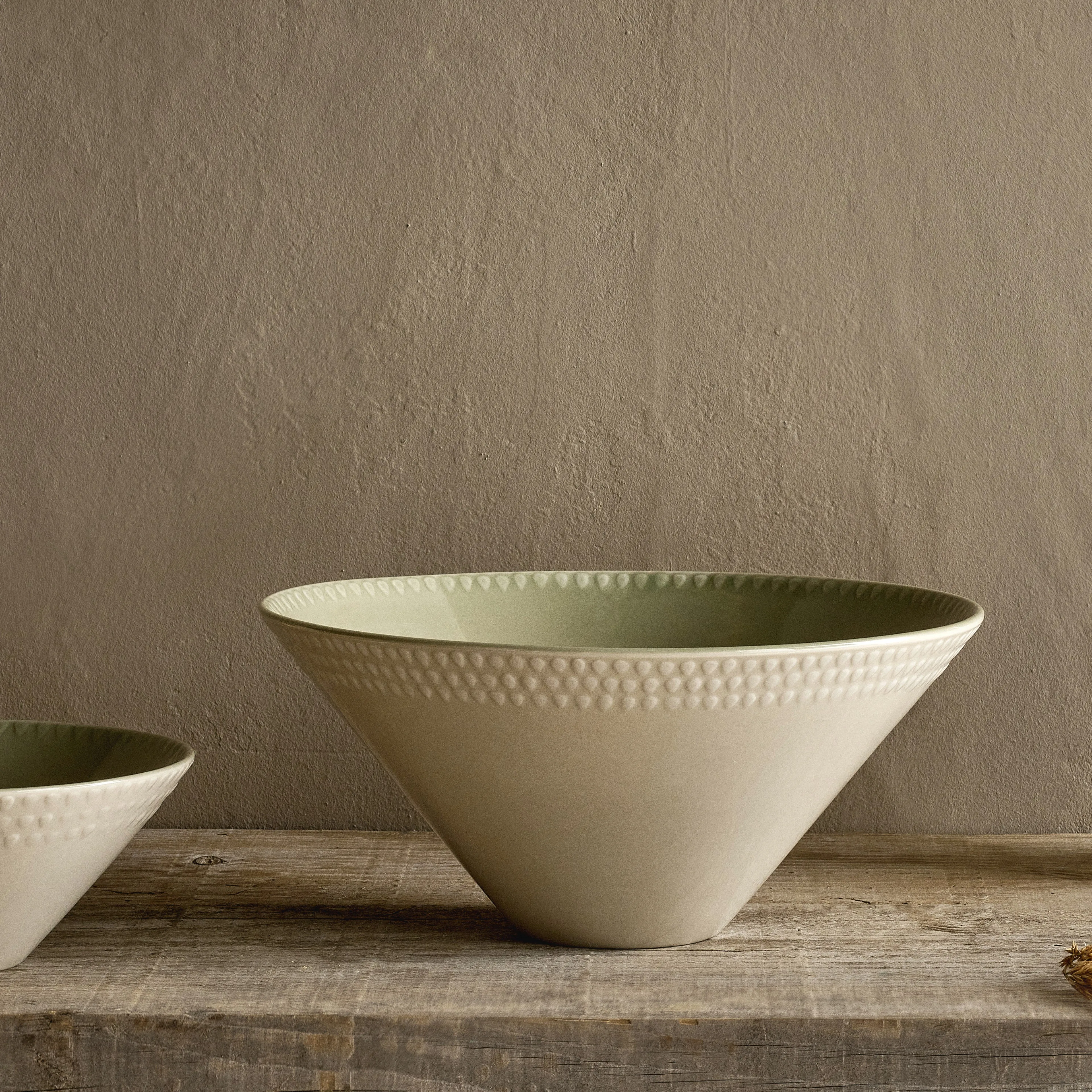 Ela Dinnerware Range - Sage Green - Serving Bowl