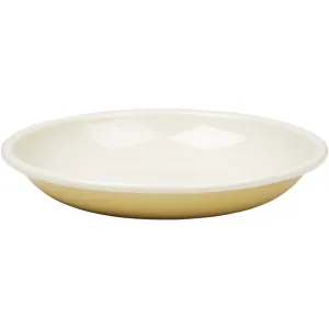 Enamel Plate - Pale Yellow - 2 pcs