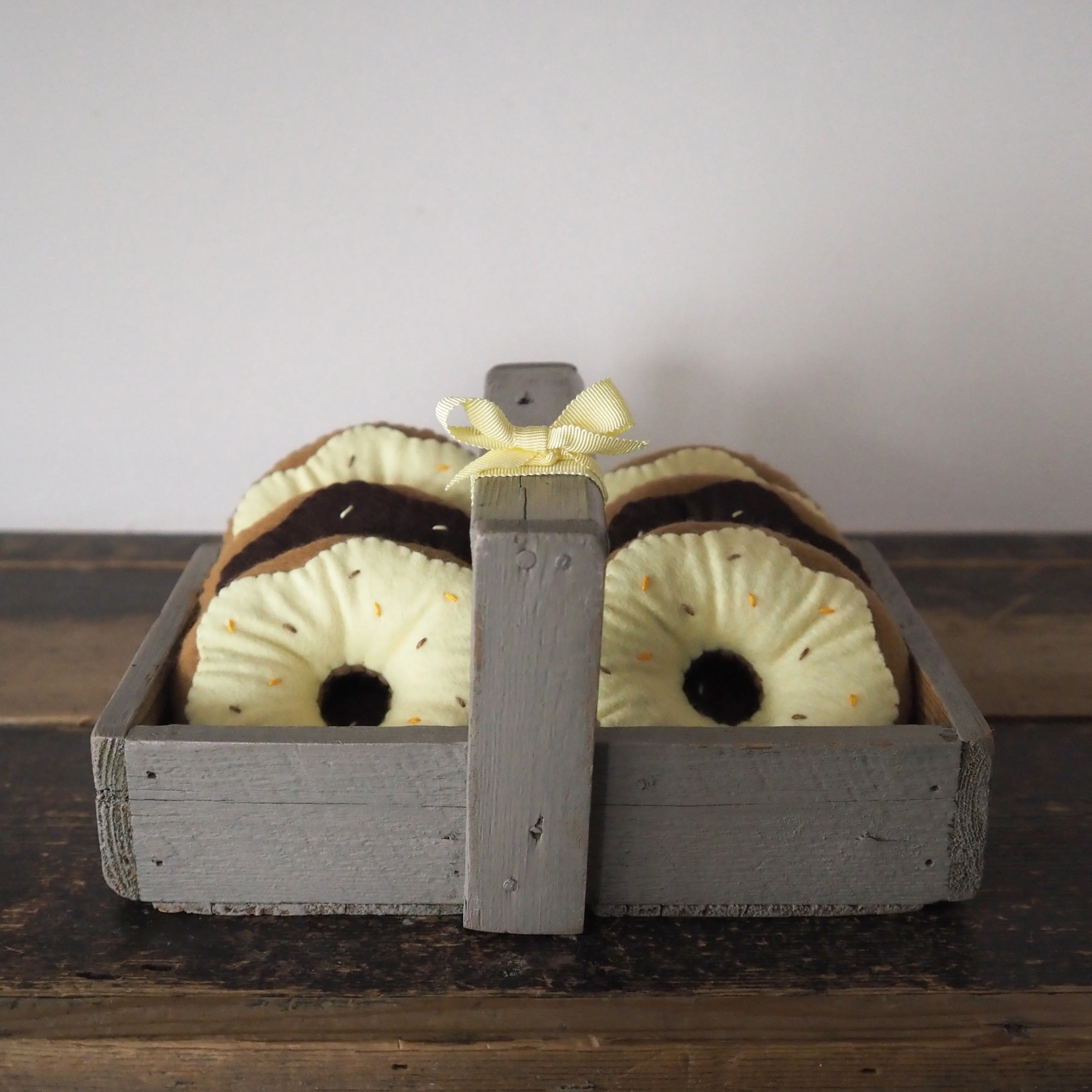 Felt Donut Dog Toy