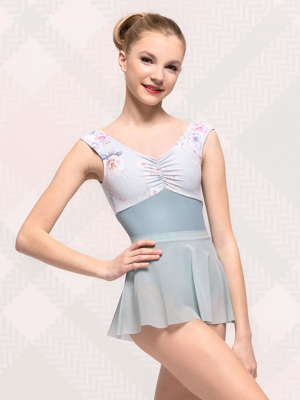 Flare Skirt Kids Misty Blue Mesh RTW