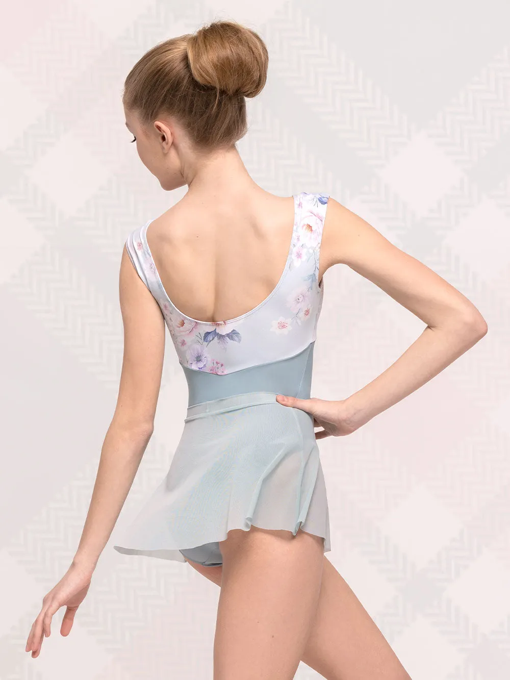 Flare Skirt Kids Misty Blue Mesh RTW