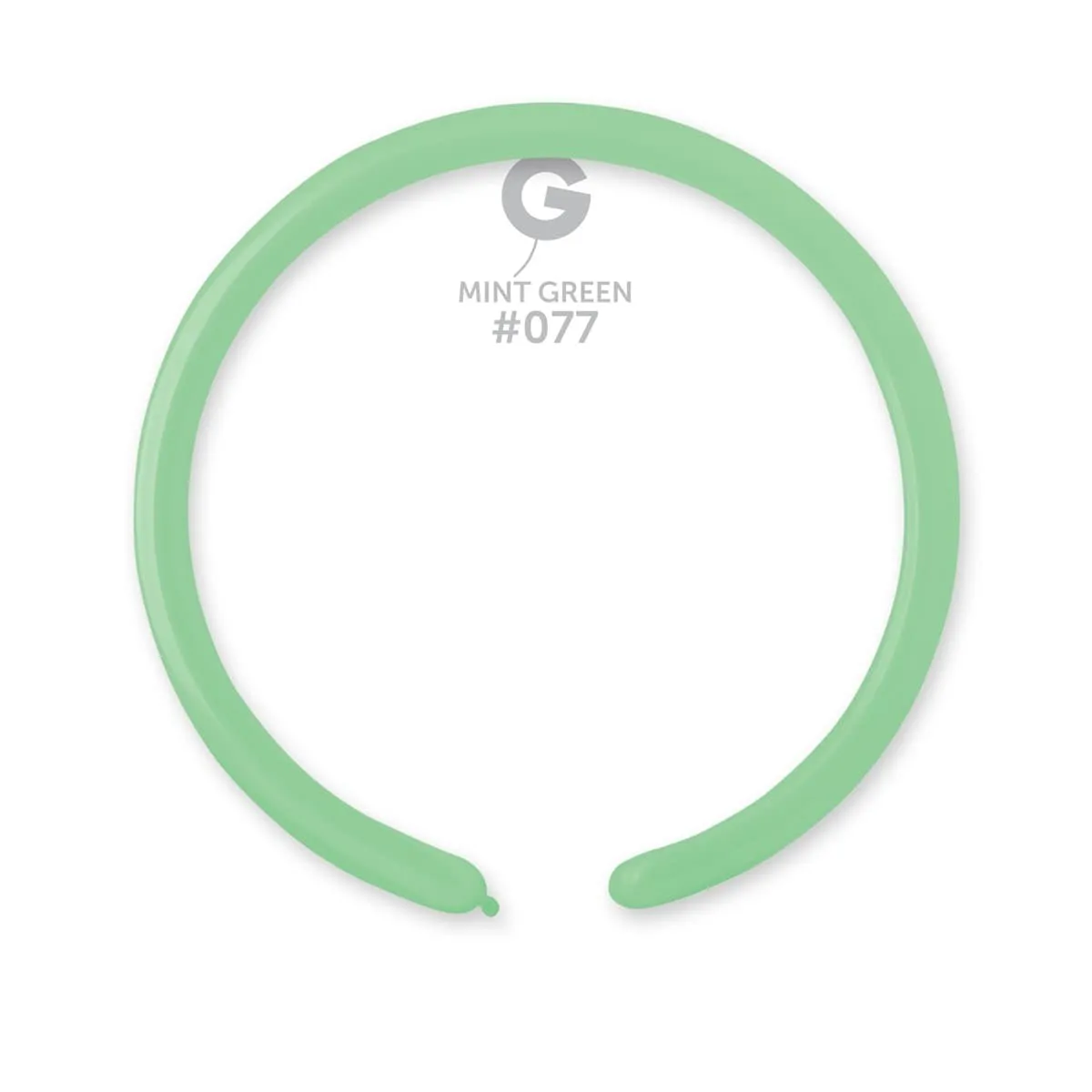 Gemar Latex Balloon #077 Mint Green 1inch 50 Count Solid Color