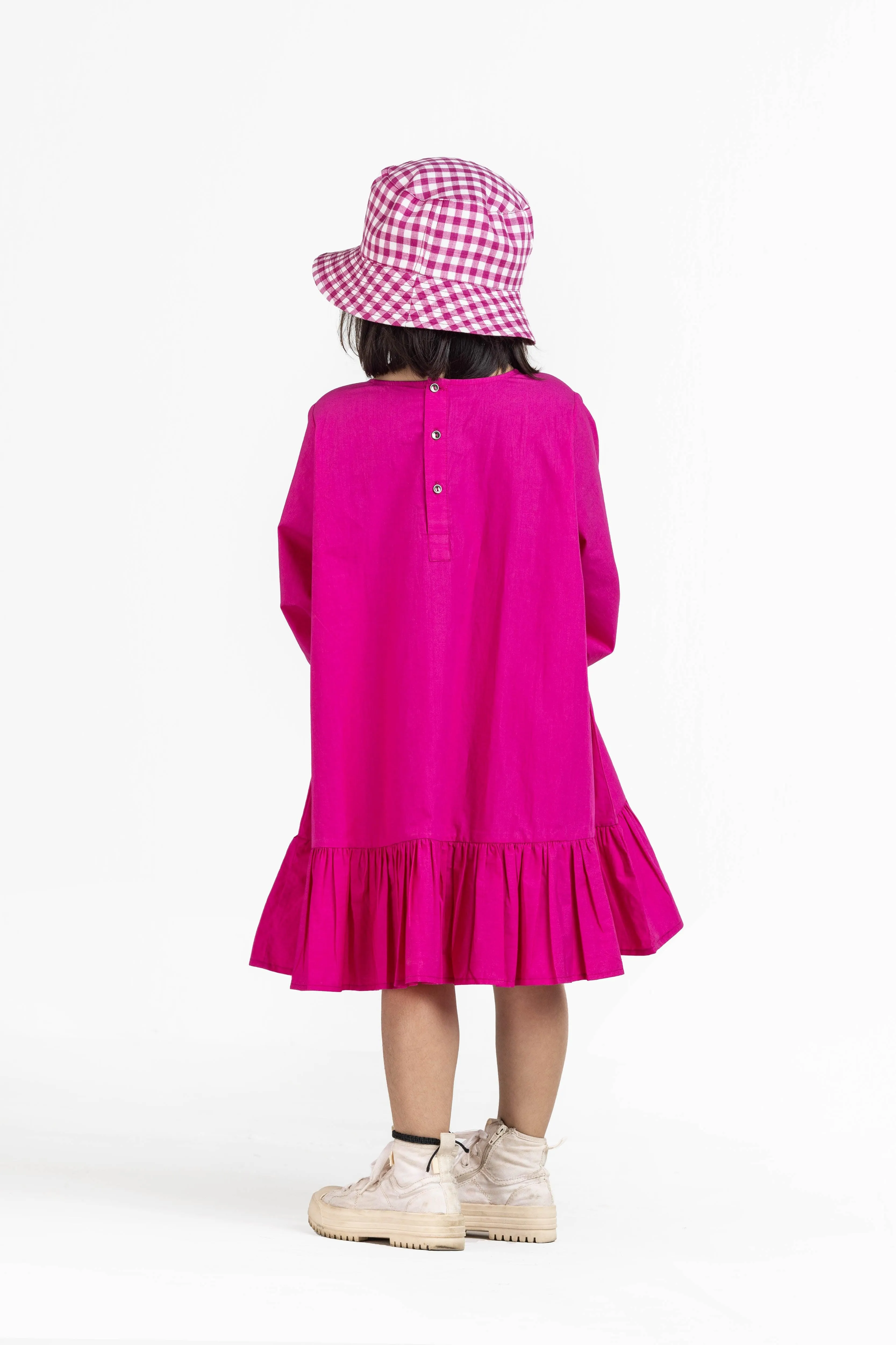 Hot Pink Frill Dress