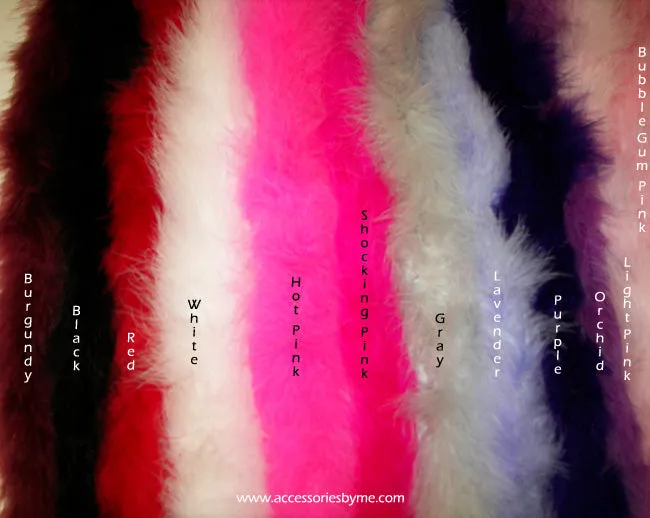 Hot Pink Marabou Black Socks