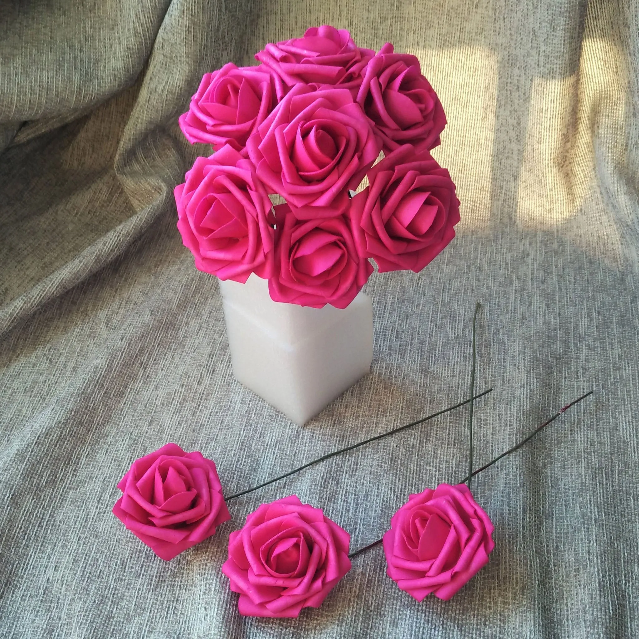 Hot Pink Wedding Flowers Bulk Roses for Flower Balls