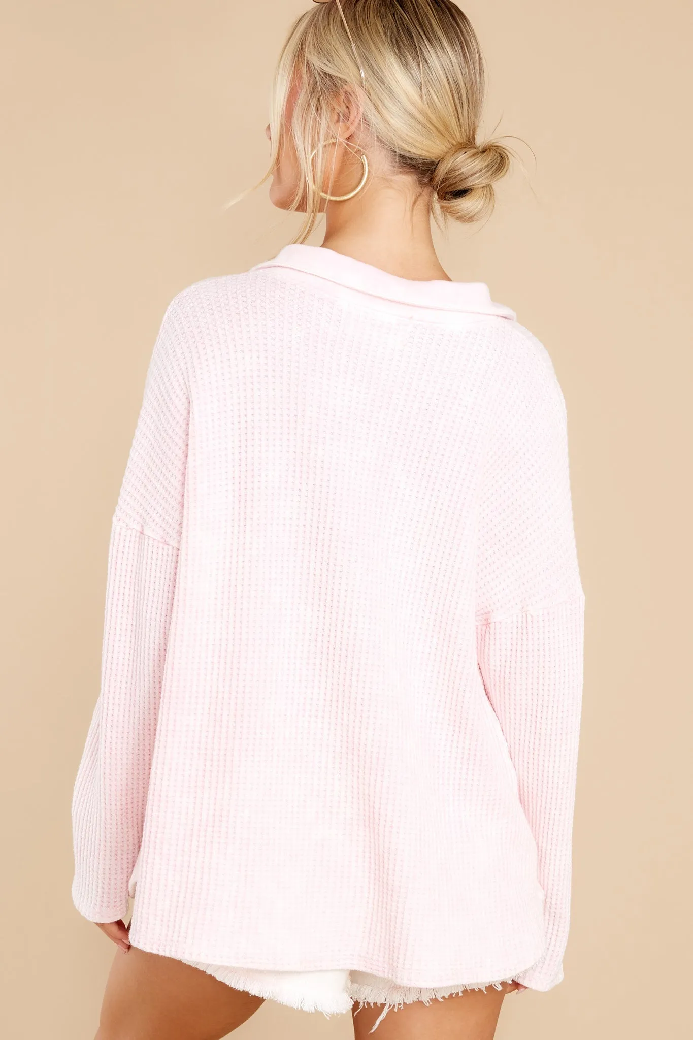 In Her Spare Time Light Pink Top