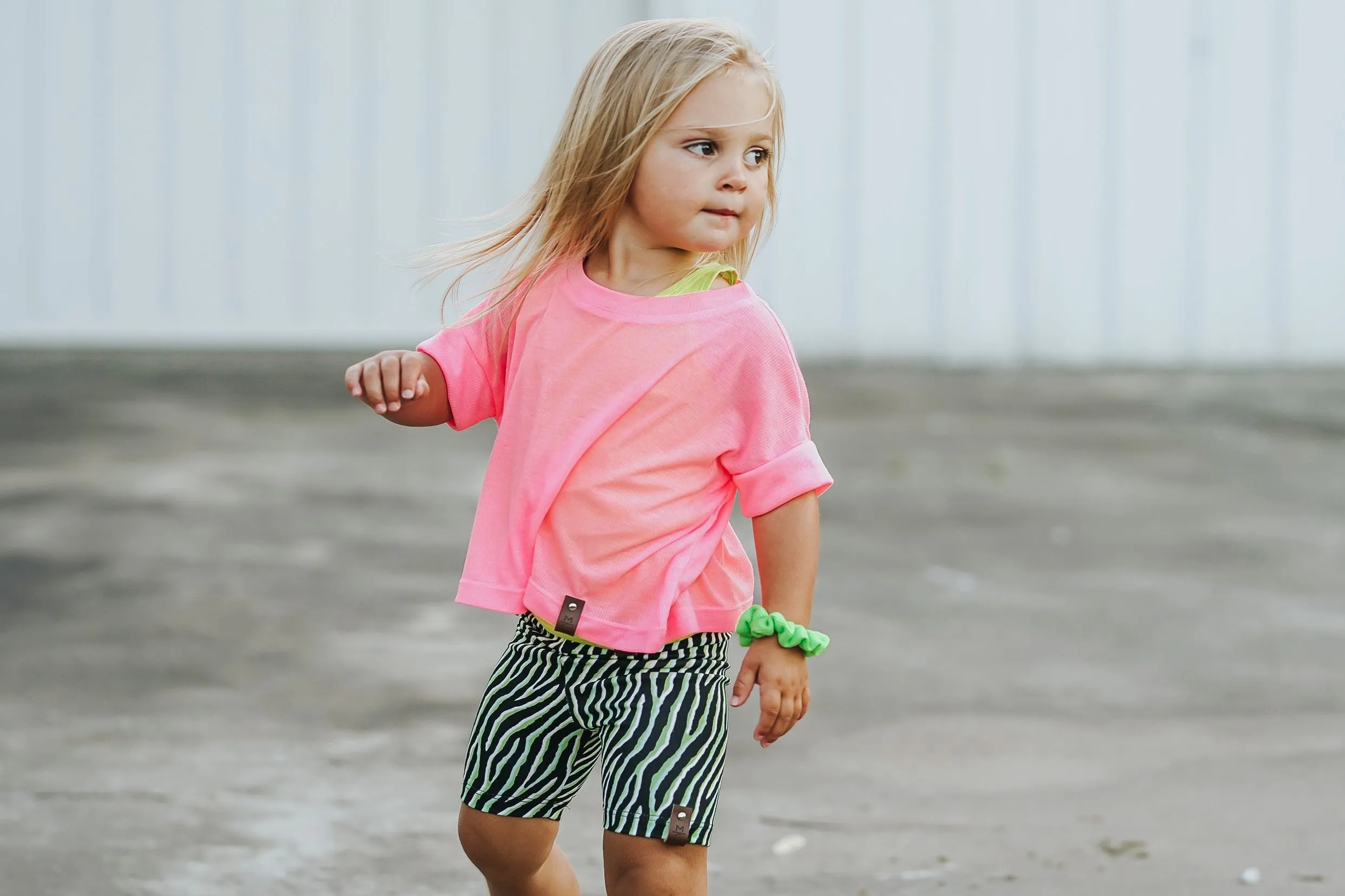 Jersey Knit Print | Neon Zebra
