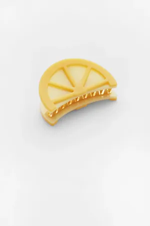 LEMON WEDGE CLIP - YELLOW