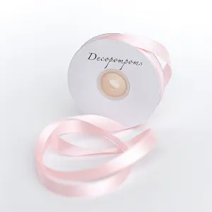 Light Pink double sided satin ribbon roll - 25m