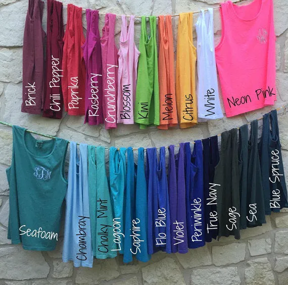 Lilly Pulitzer Short Sleeve Monogrammed Comfort Colors T Shirt