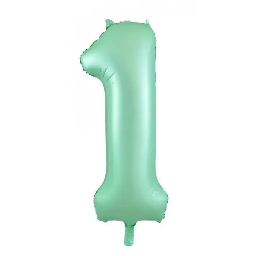 Matte Mint Giant Number Balloon