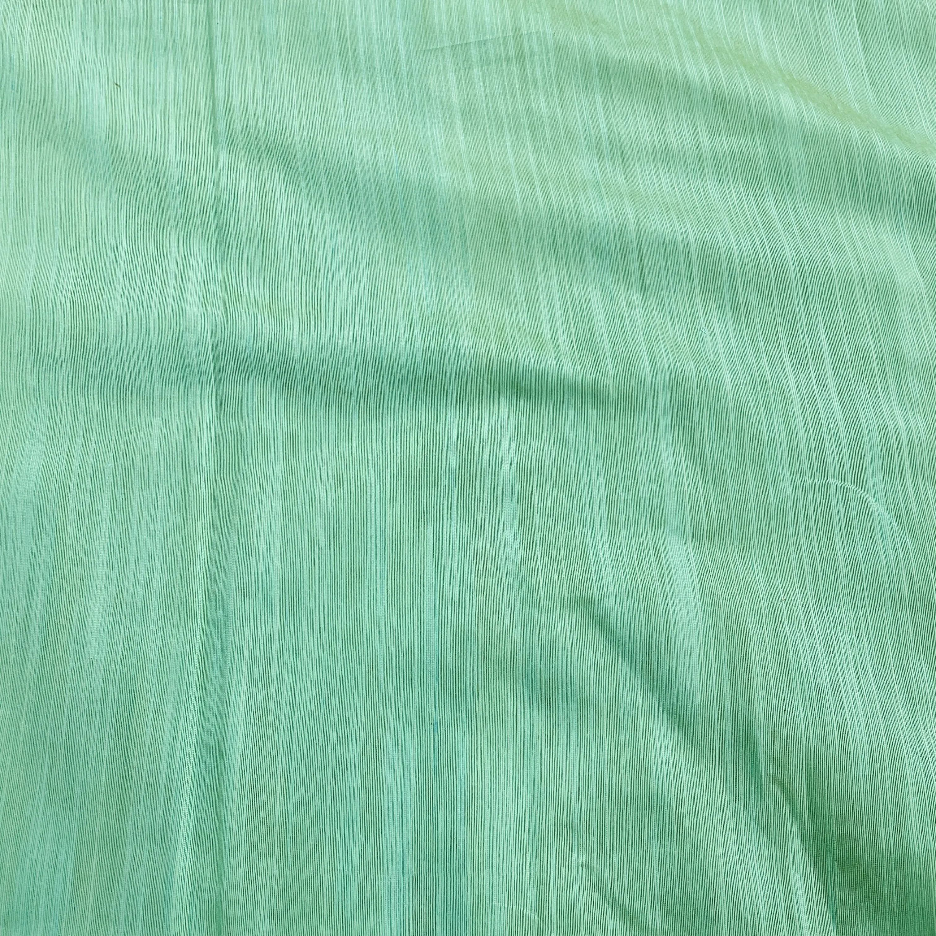 Mint Green Solid Banarasi Cotton Slub Fabric