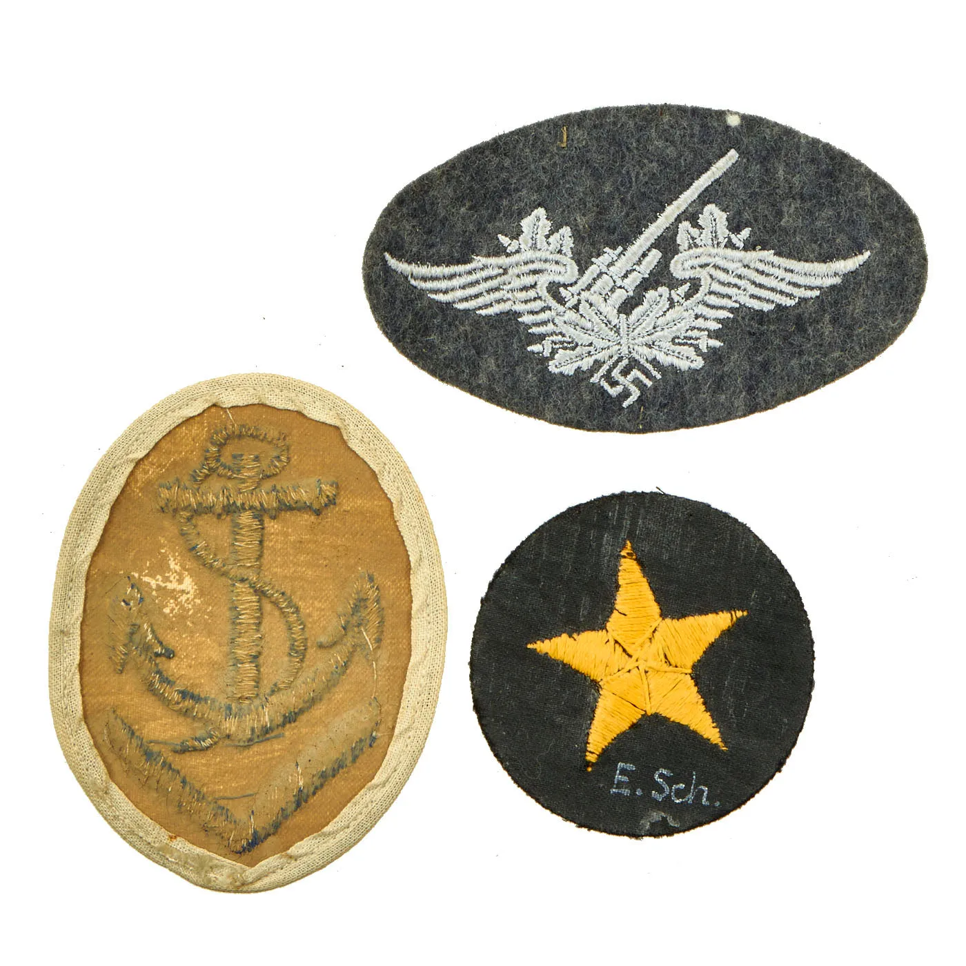 Original German WWI & WWII Medal and Insignia Lot Featuring 1914 EK2  - 10 Items