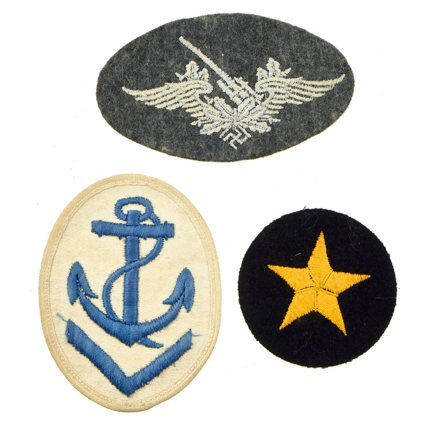 Original German WWI & WWII Medal and Insignia Lot Featuring 1914 EK2  - 10 Items