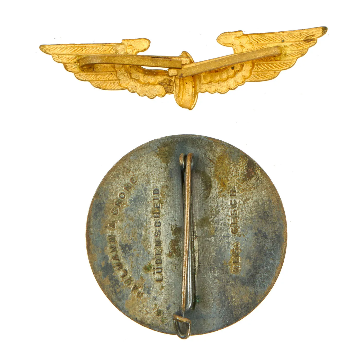Original German WWI & WWII Medal and Insignia Lot Featuring 1914 EK2  - 10 Items