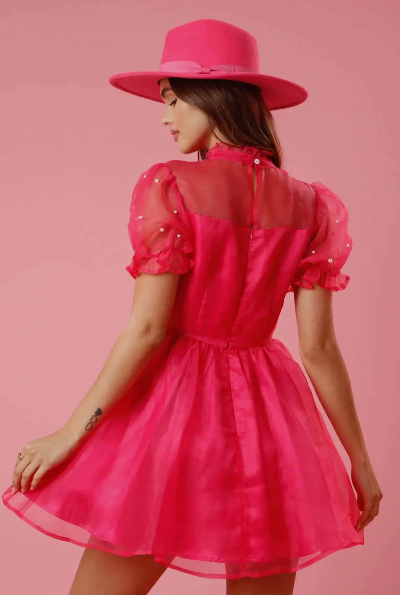 Pop of Pink Pearl Dress