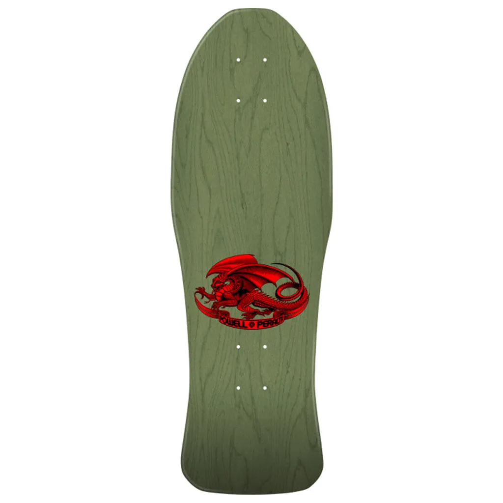 Powell Peralta Steve Caballero Chinese Dragon Reissue Skateboard Deck Sage Green - 10 x 30