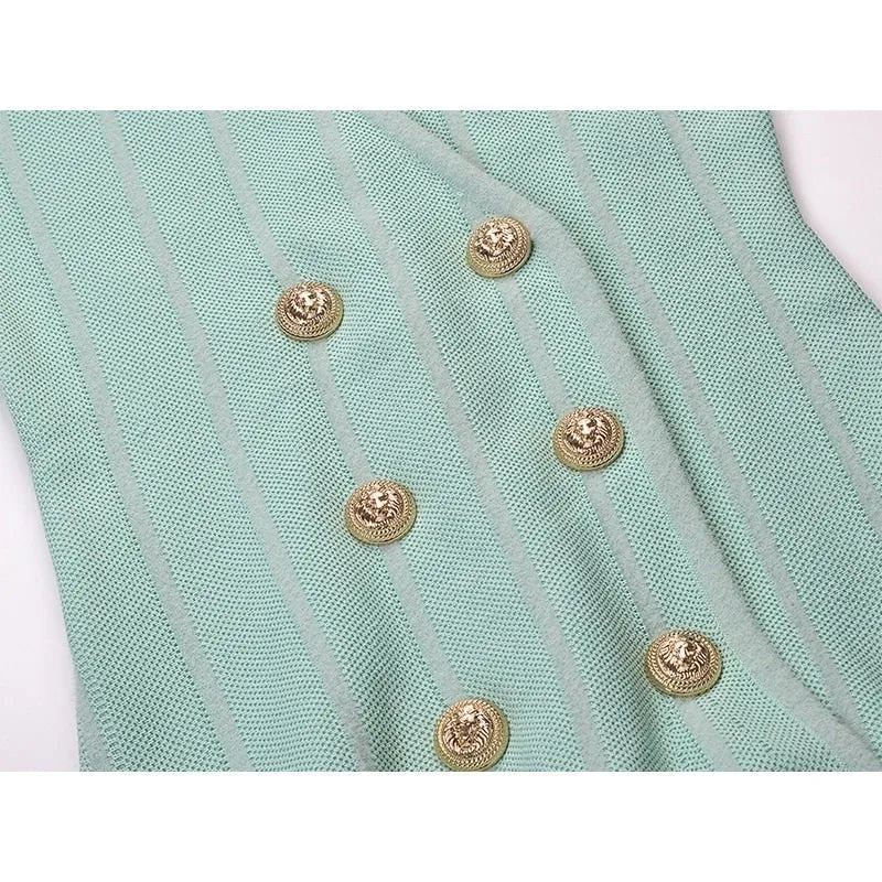 Pre Order:  Double-Breasted Mini Dress - @jamelablack