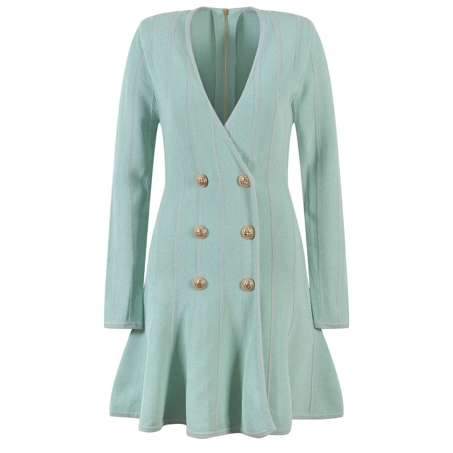Pre Order:  Double-Breasted Mini Dress - @jamelablack