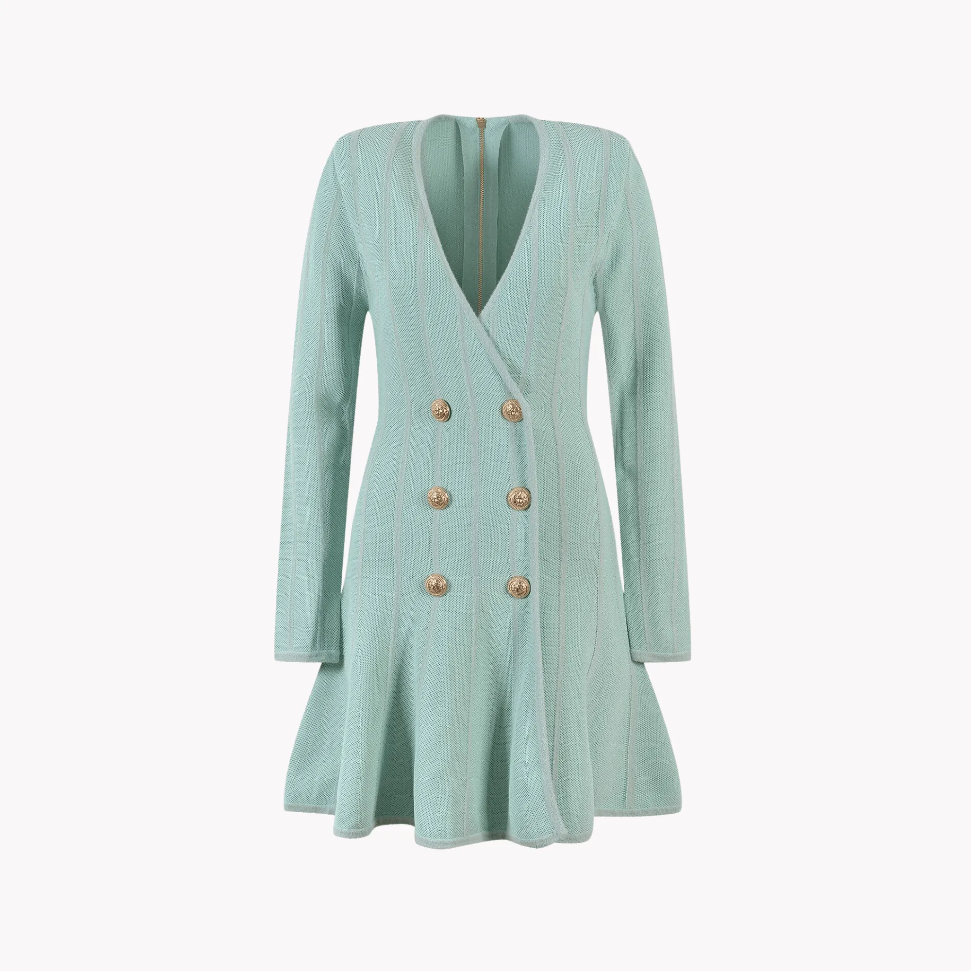 Pre Order:  Double-Breasted Mini Dress - @titihaish