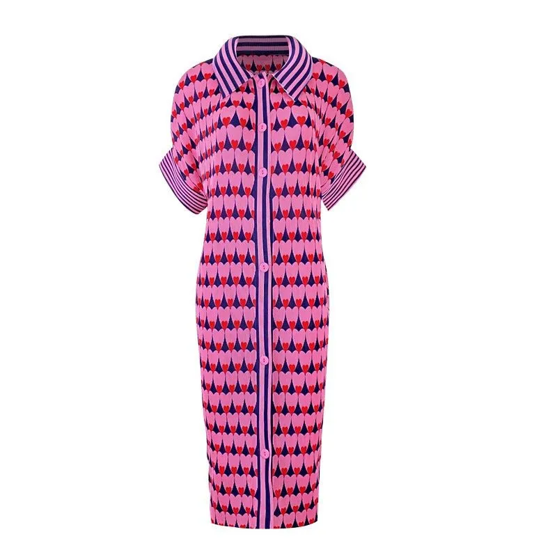 Pre Order:  Spring Hearts Pleated Dress