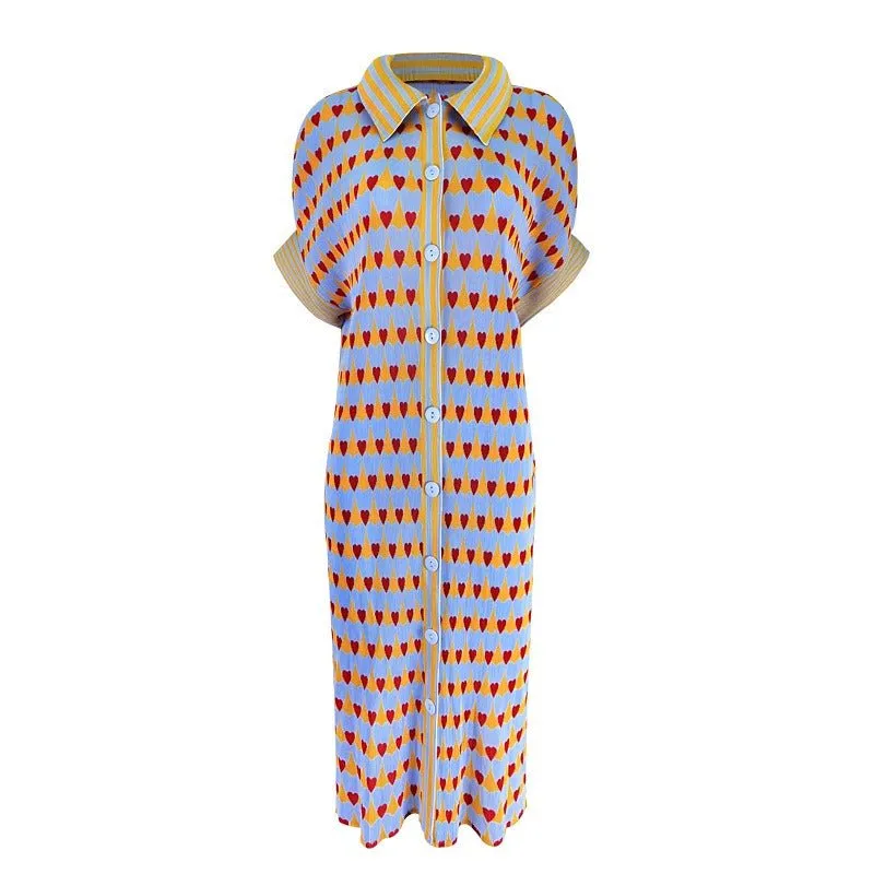 Pre Order:  Spring Hearts Pleated Dress