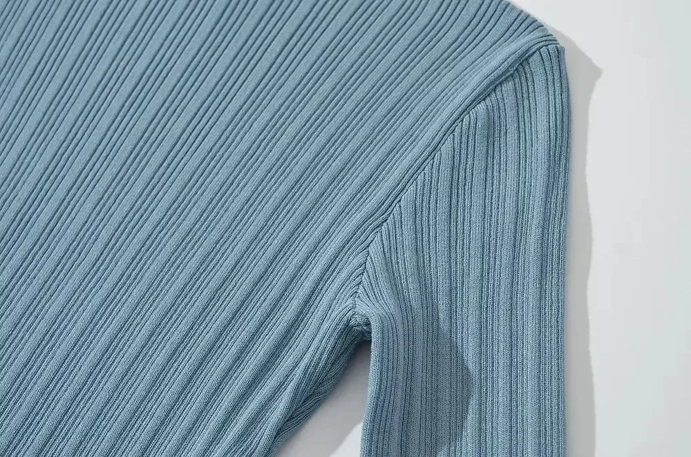 Pre Order:  Stretchable Slim Midi Knit Dress