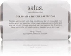 Salus Geranium & Matcha Green Soap