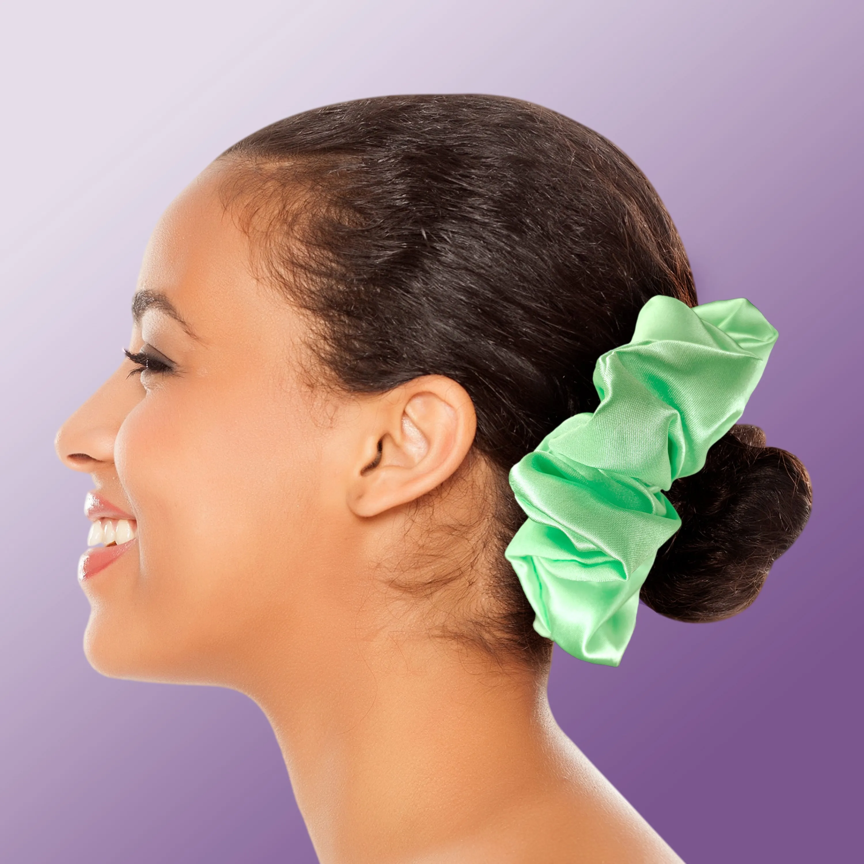 Scrunchies Premium Bridal Satin Available in 3 Sizes Made in the USA Mint